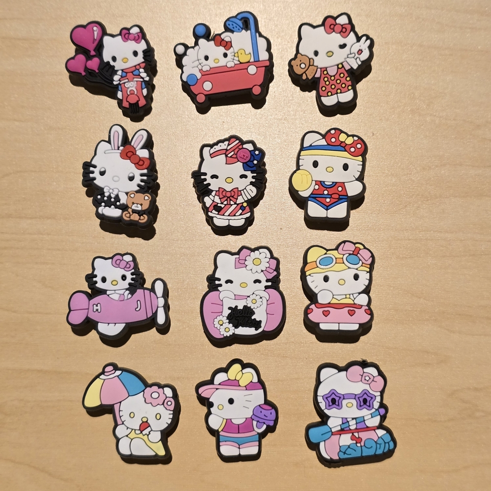 Hello Kitty Croc Jibbitz Charms 12 PC Set
